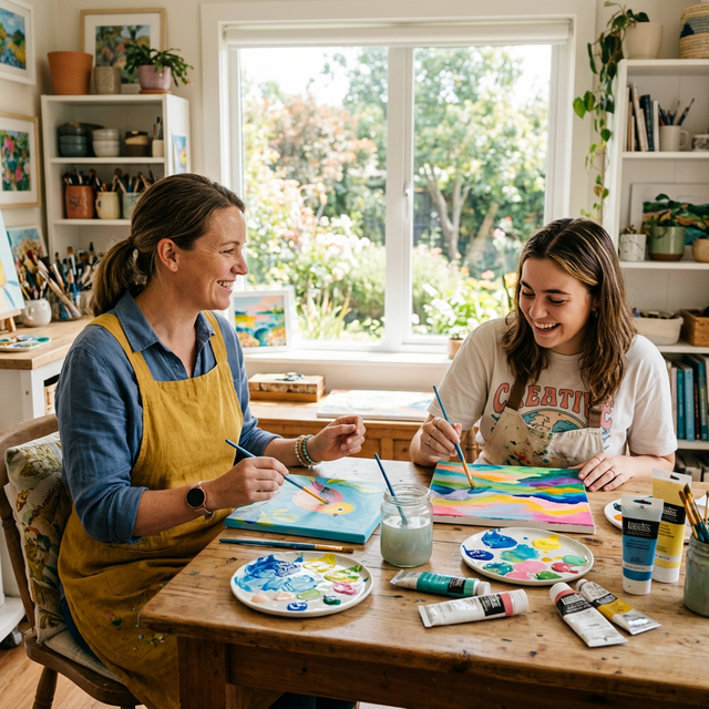 Engaging Art Therapy Session